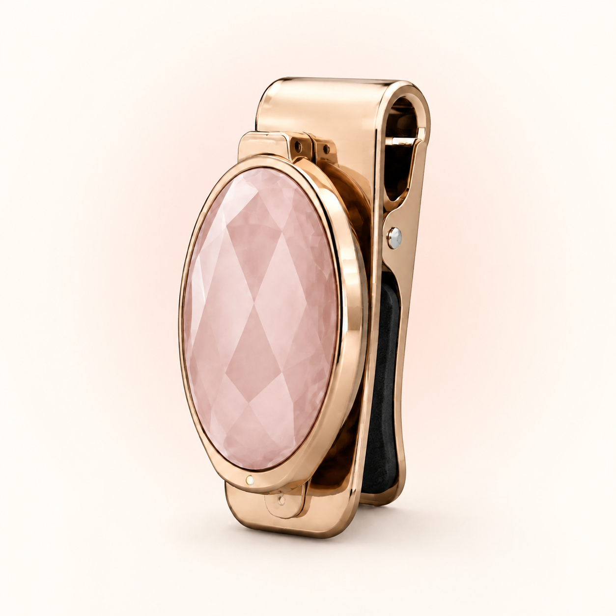Rose crystal Clip Low profile